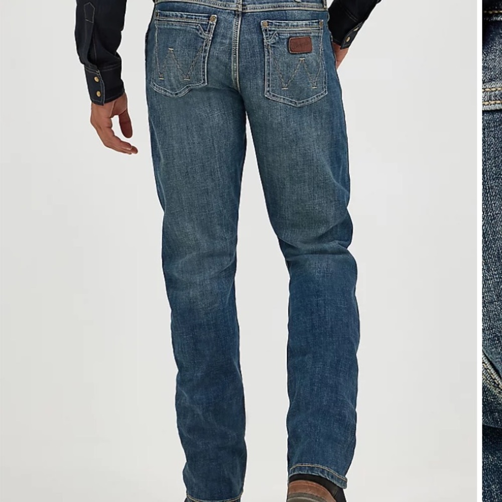 Wrangler Mens Retro Slim Bootcut Jeans